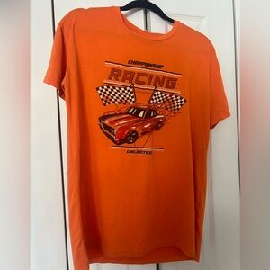 Bright Orange Racing Vintage Style T-Shirt